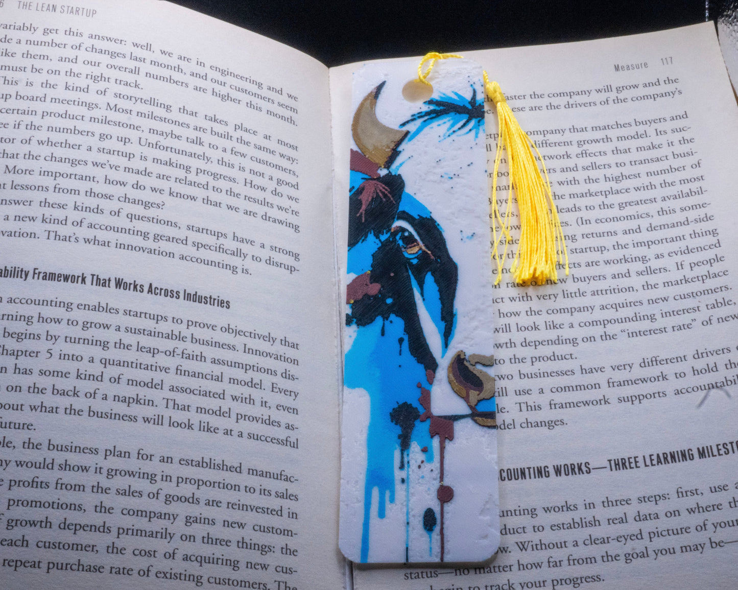 Cow Bookmark
