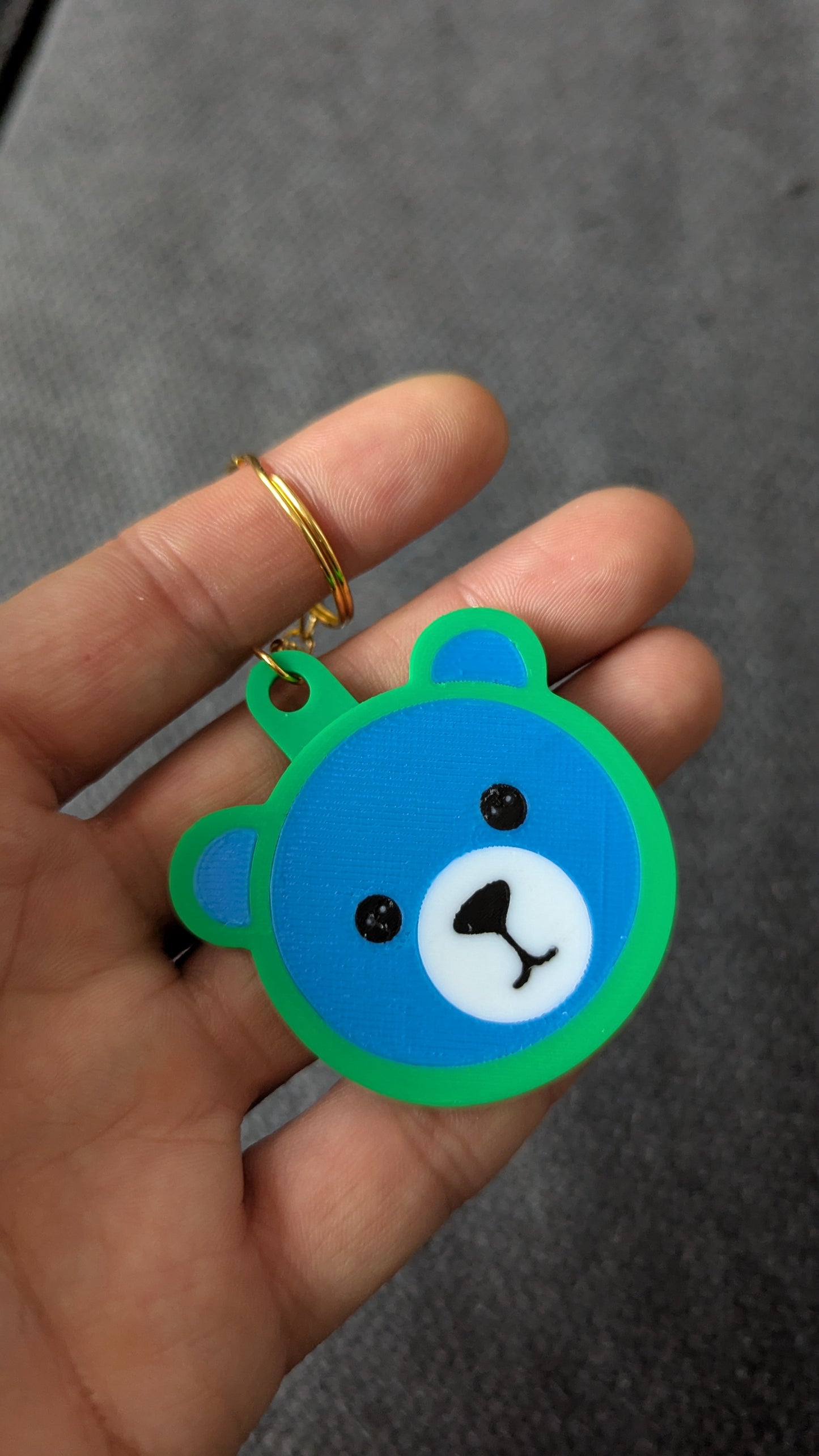 Blue Bear Keychain