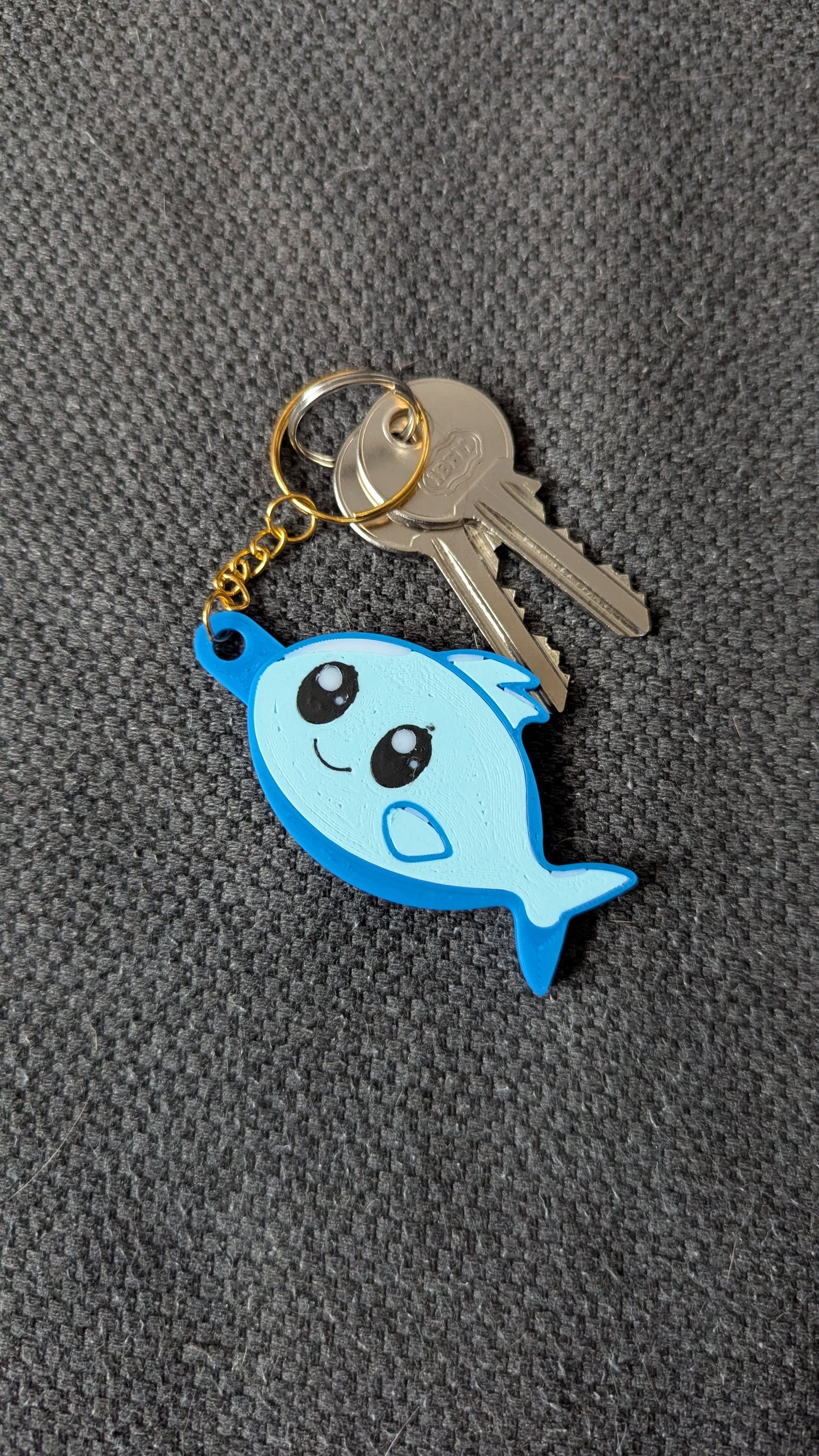 Blue Fish Keychain