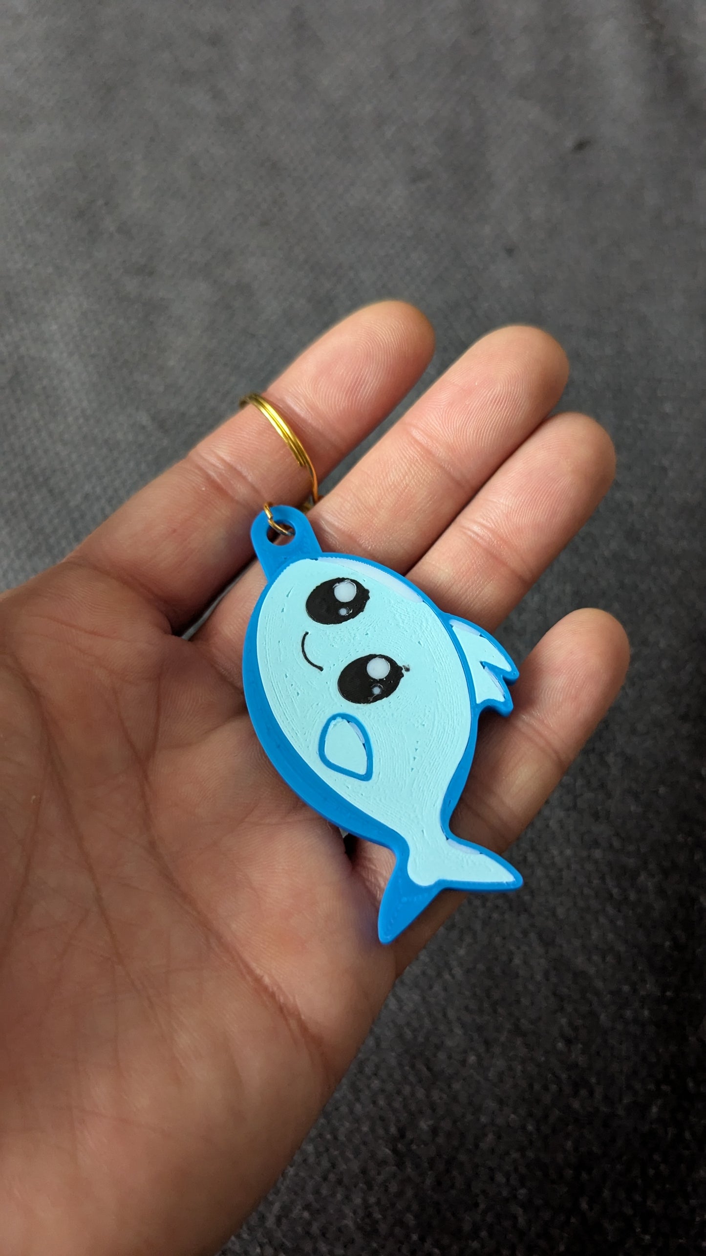 Blue Fish Keychain