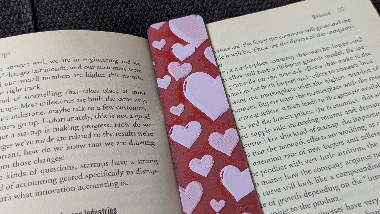 Hearts Bookmark 