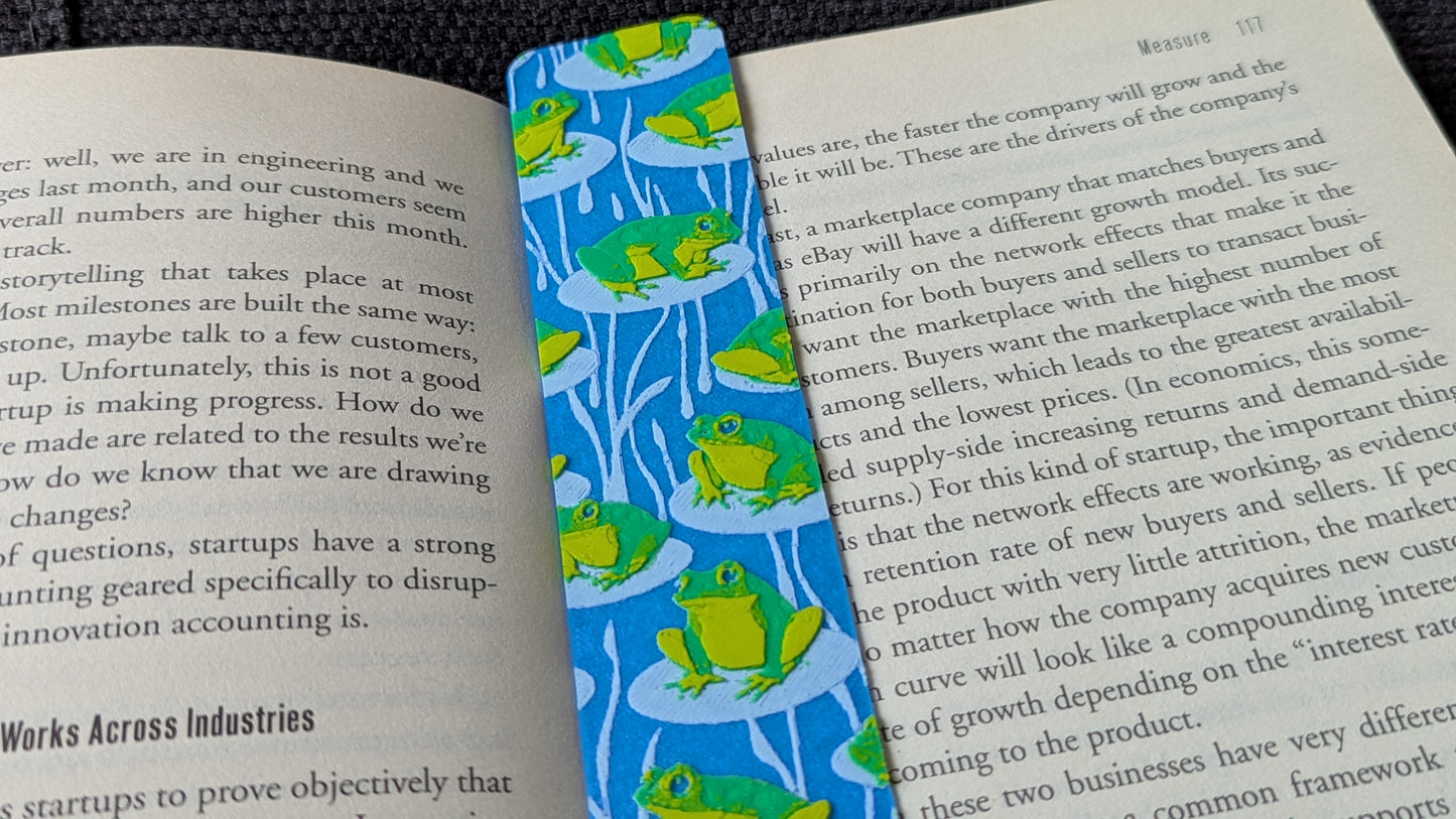 Pond Frogs Bookmark 