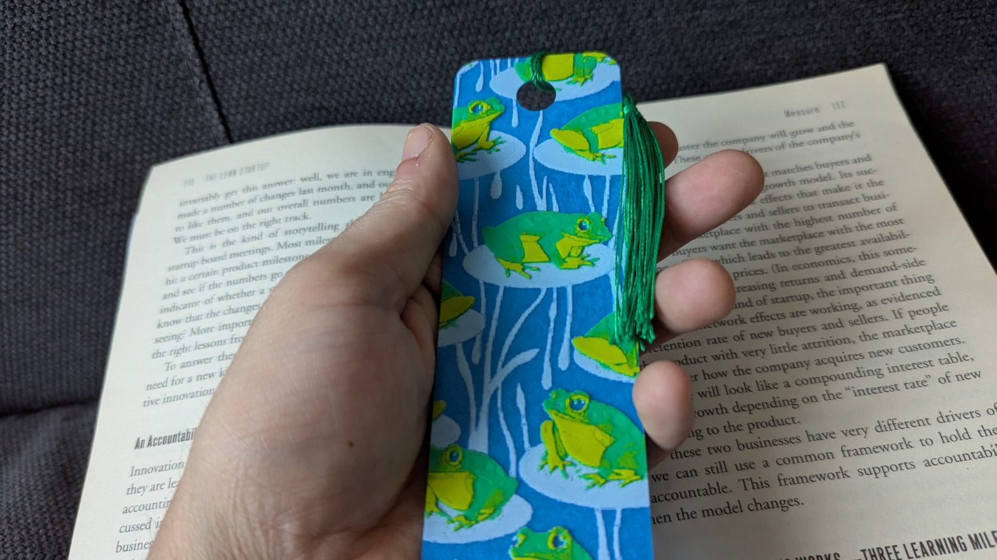 Pond Frogs Bookmark 