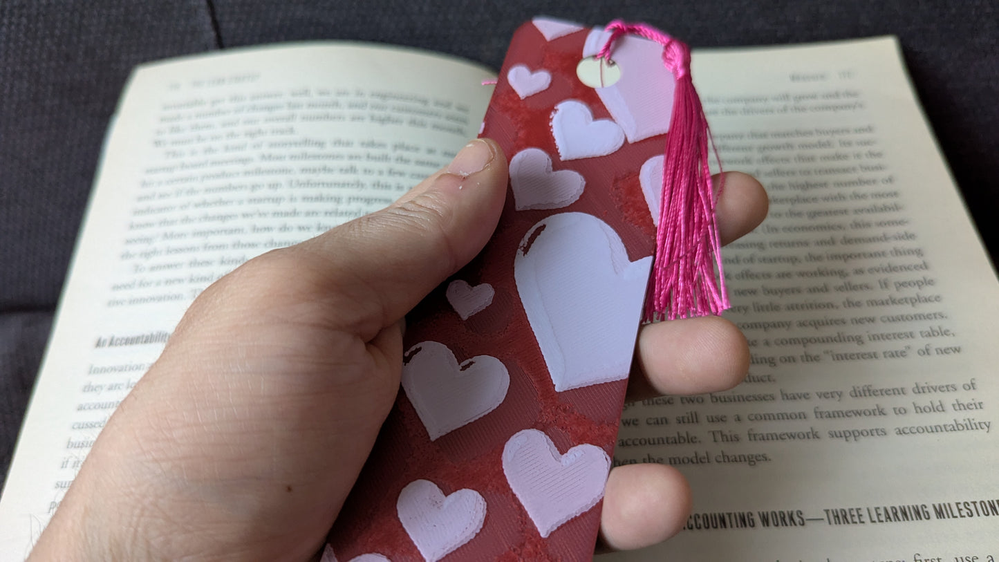 Hearts Bookmark 