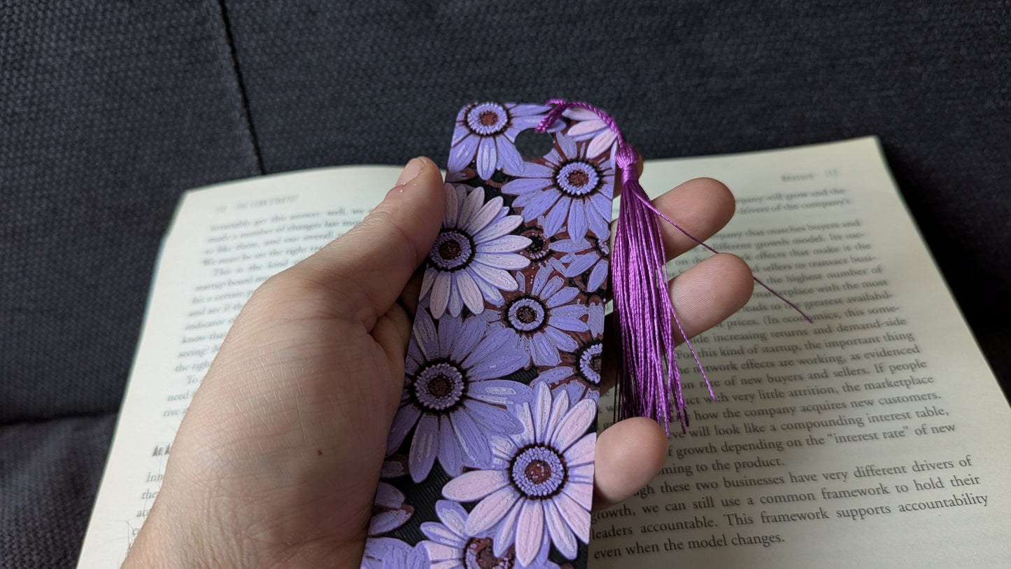 Purple Flowers Bookmark 