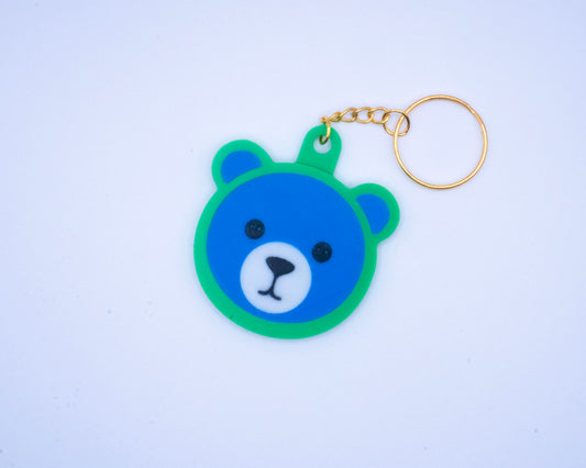 Blue Bear Keychain