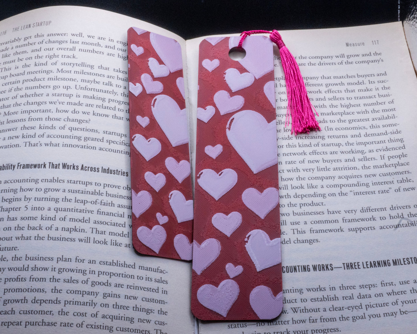 Hearts Bookmark 