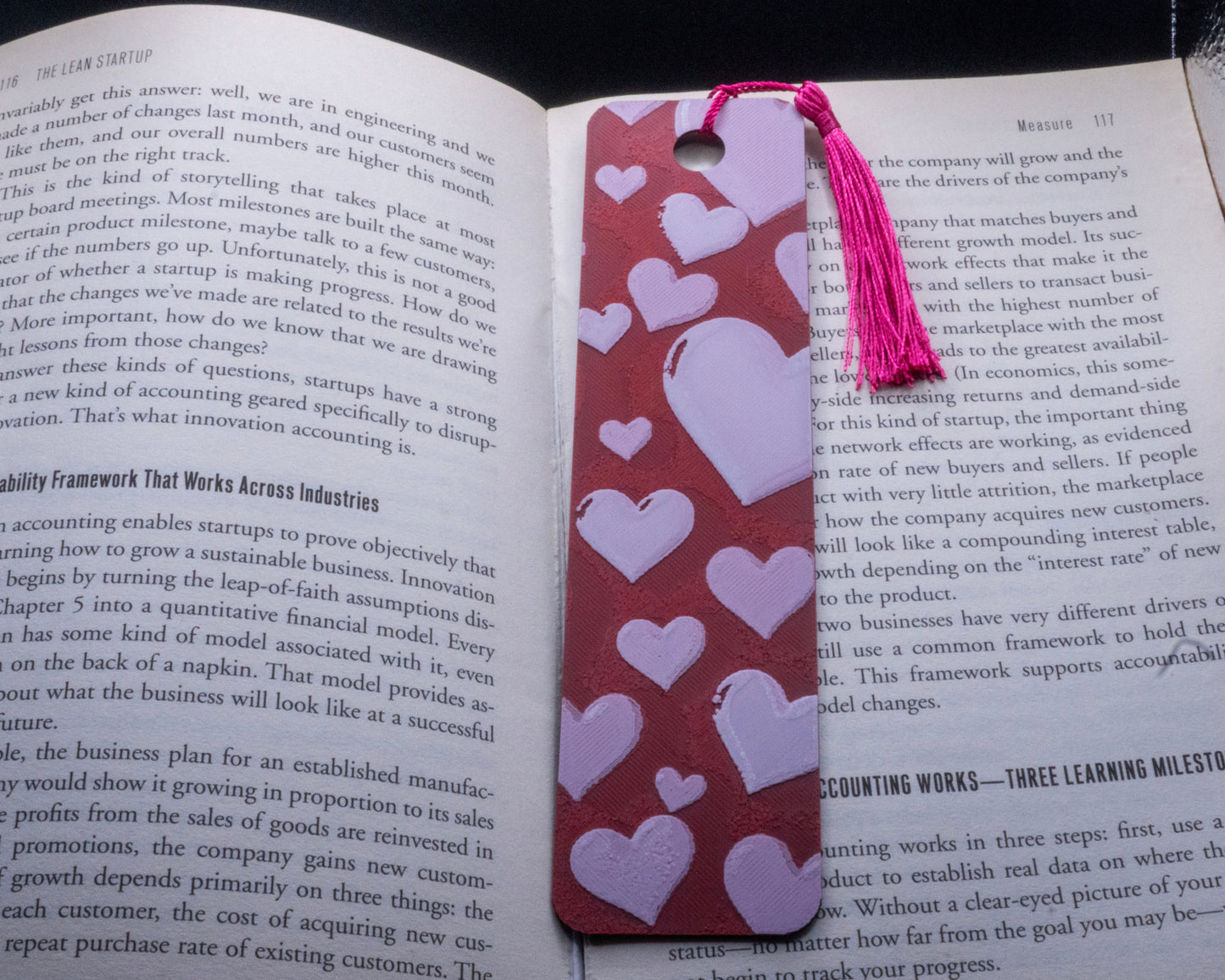 Hearts Bookmark 