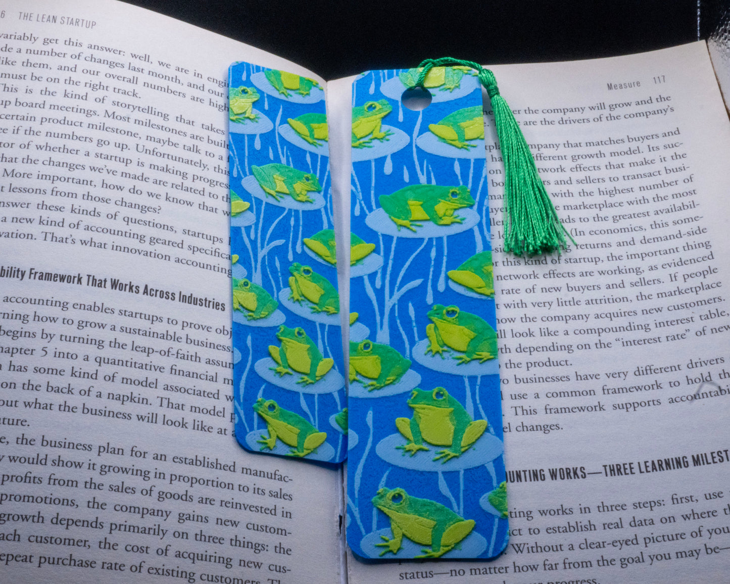 Pond Frogs Bookmark 