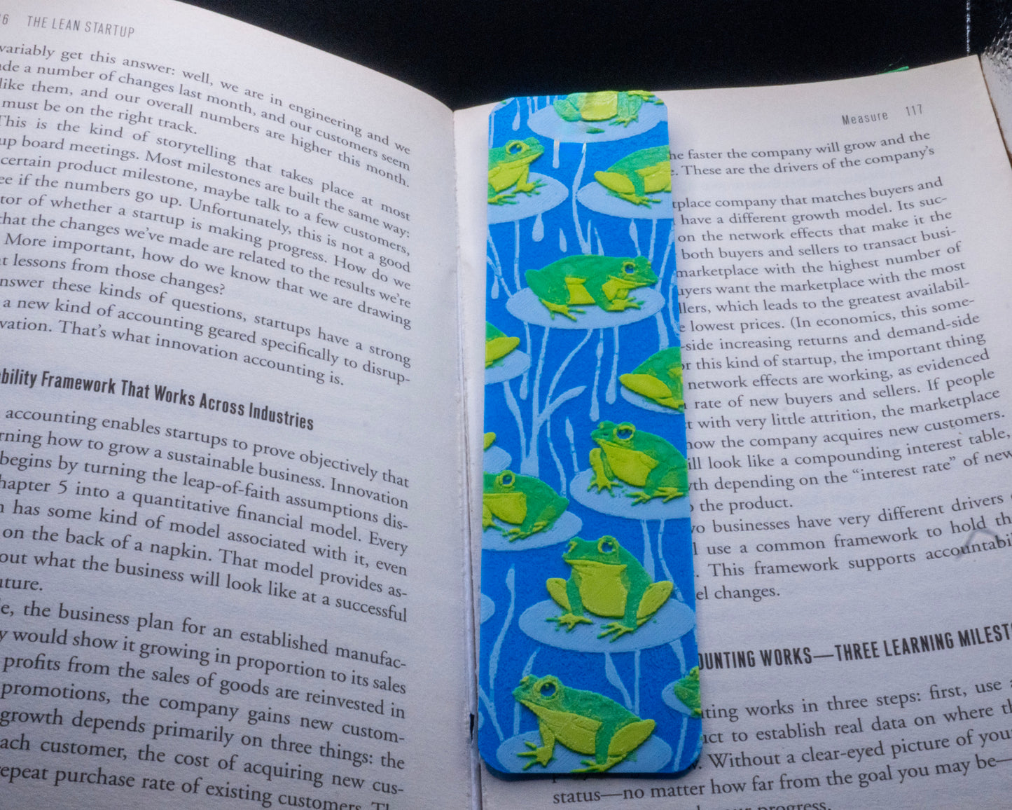 Pond Frogs Bookmark 