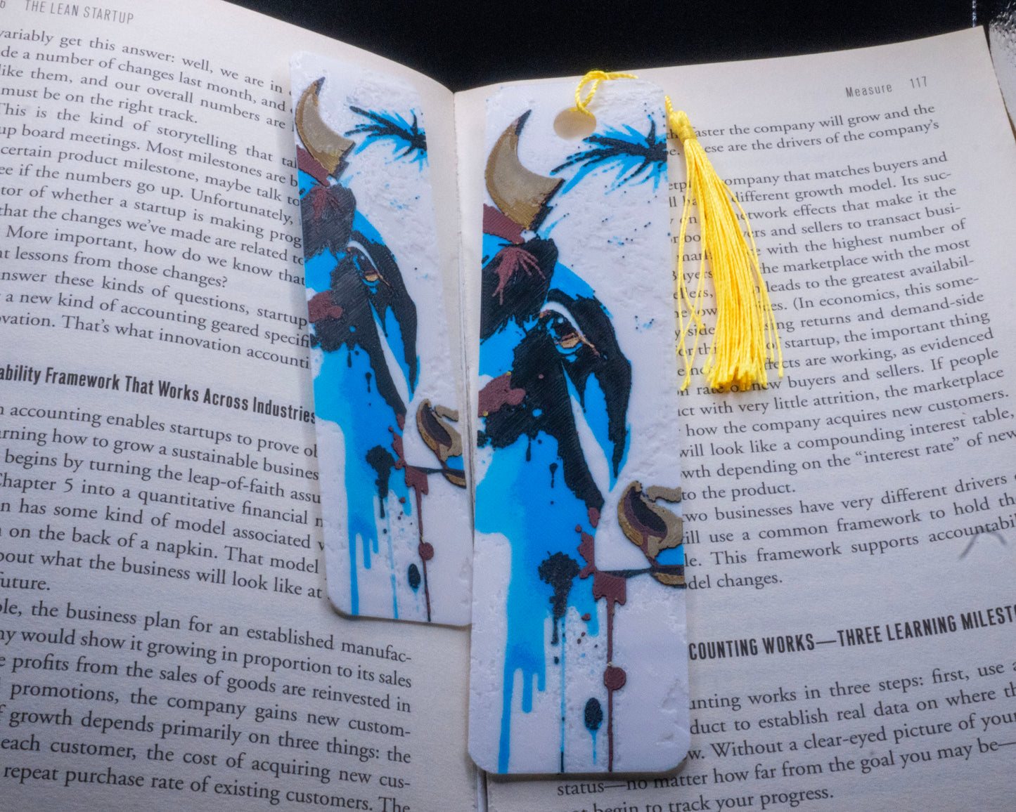 Cow Bookmark 